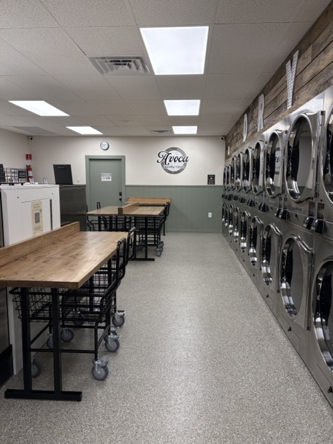 Laundromat interior