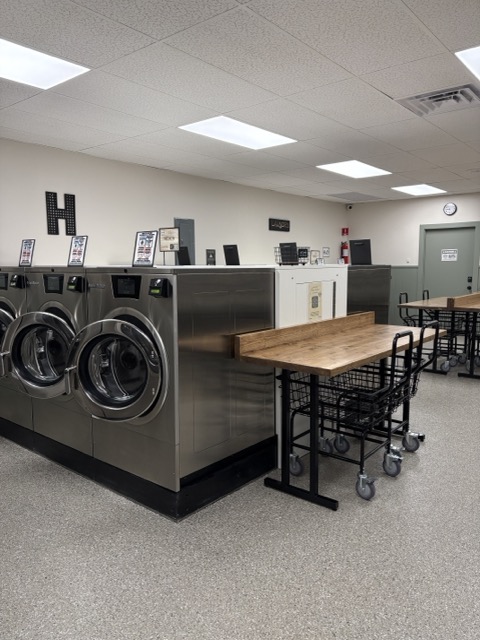 Laundromat interior