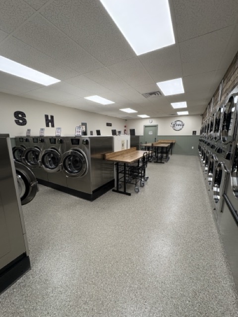 Laundromat interior