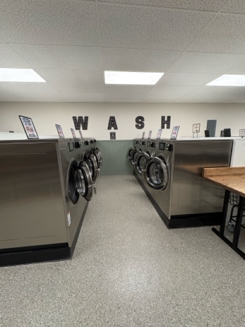 Laundromat interior