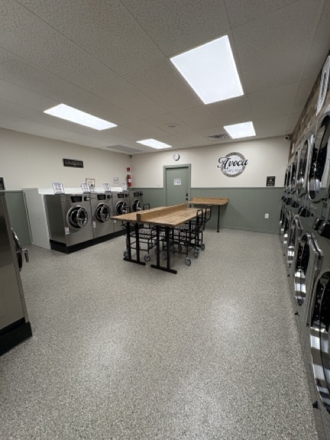 Laundromat interior