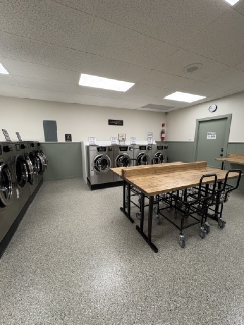 Laundromat interior