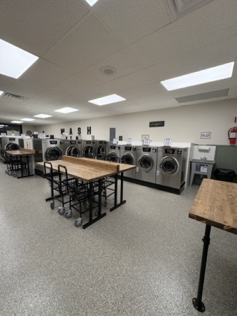 Laundromat interior