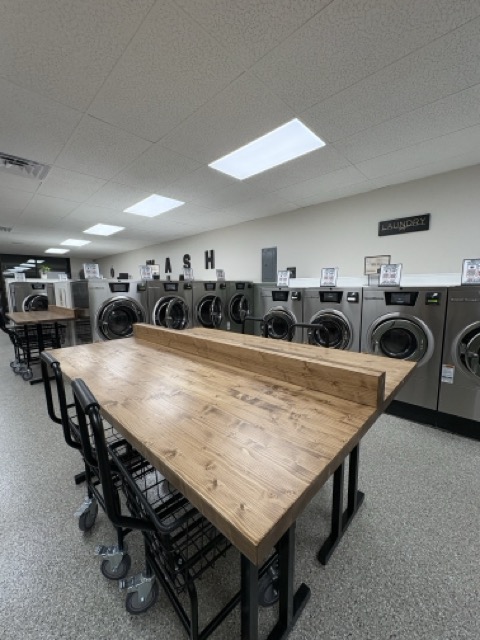 Laundromat interior