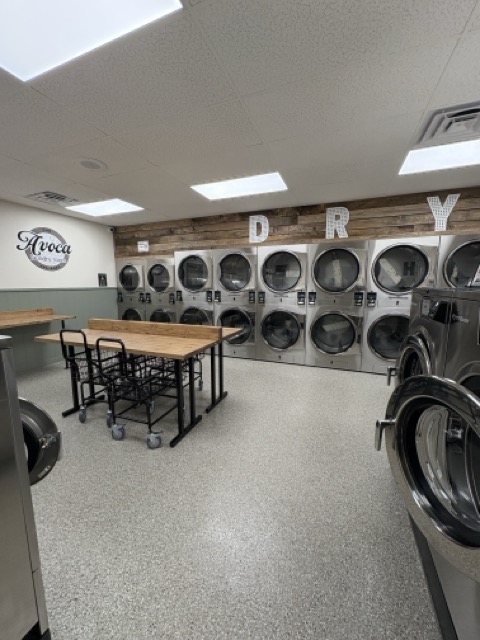 Laundromat interior