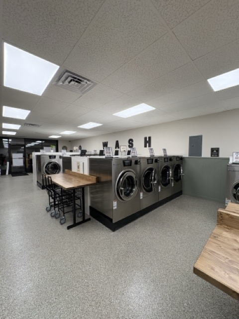 Laundromat interior